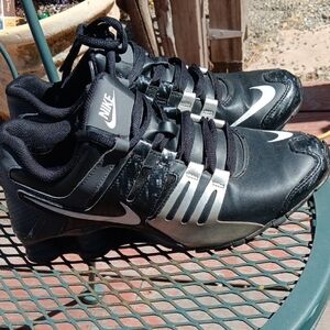 Nike Black and Silver Running Shoes